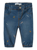 Jeans Ricamati Rose Neonata