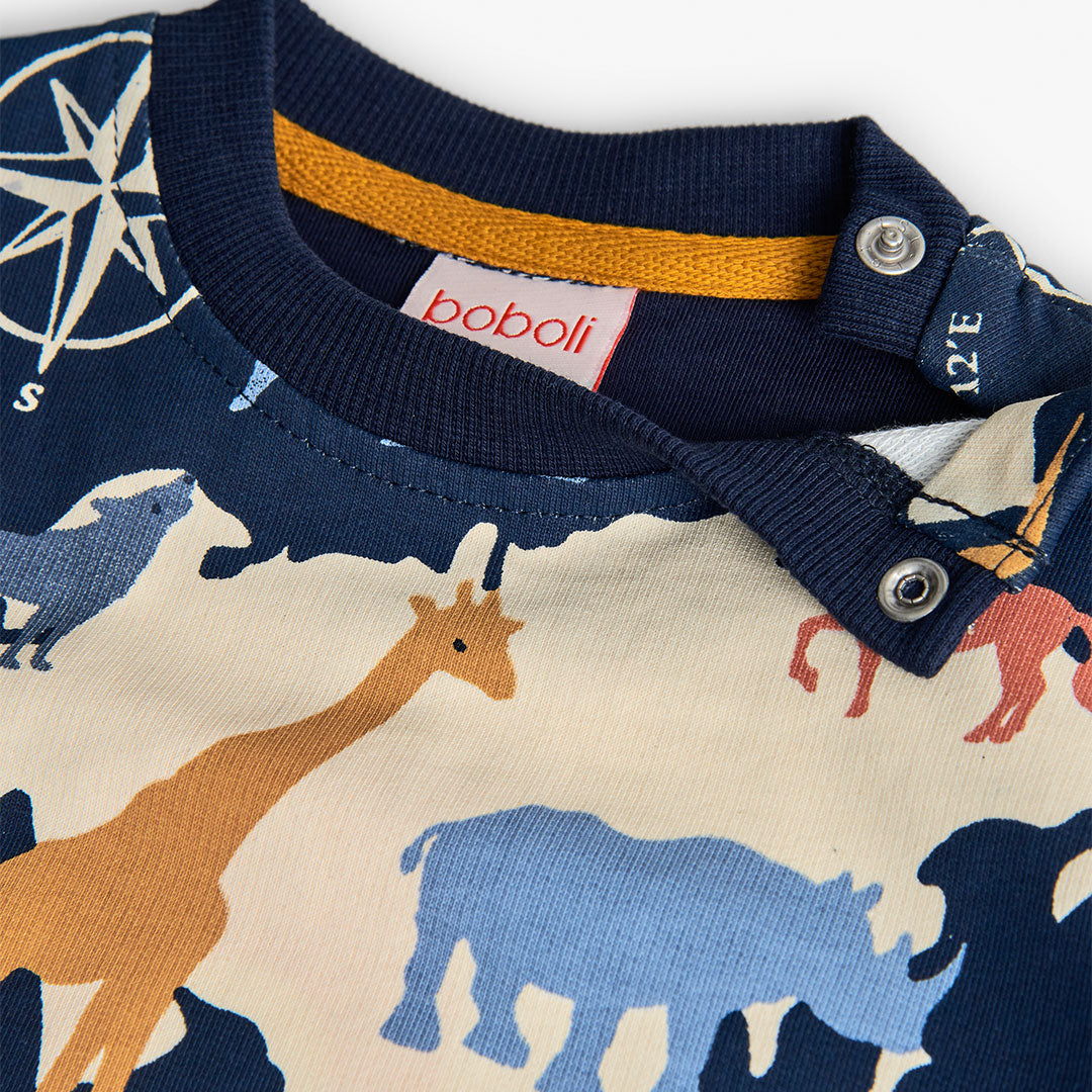 Felpa felpata stampato per neonati Art. 302049