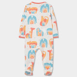 Tutina jersey stampato per neonati