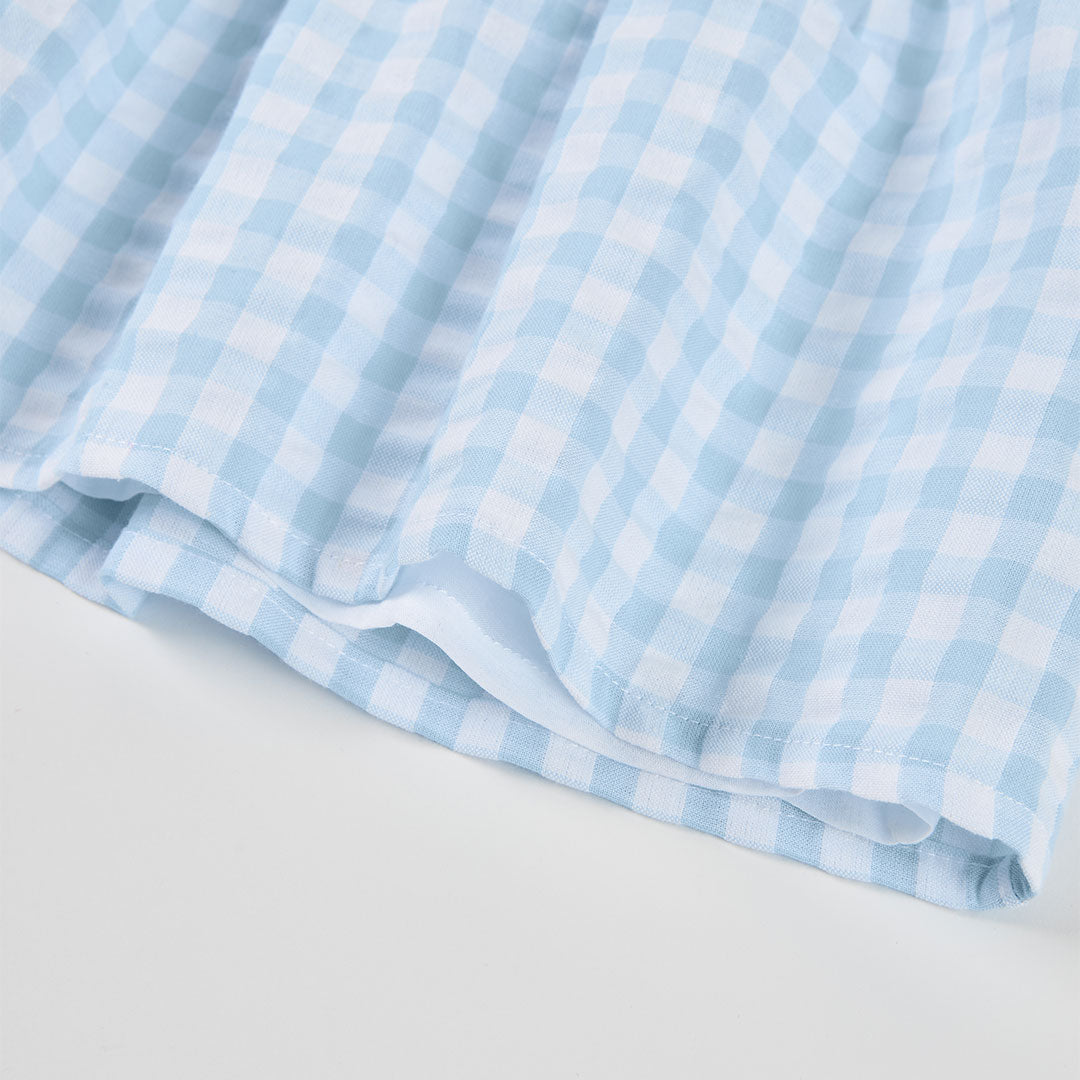 Vestito popeline quadri per neonati