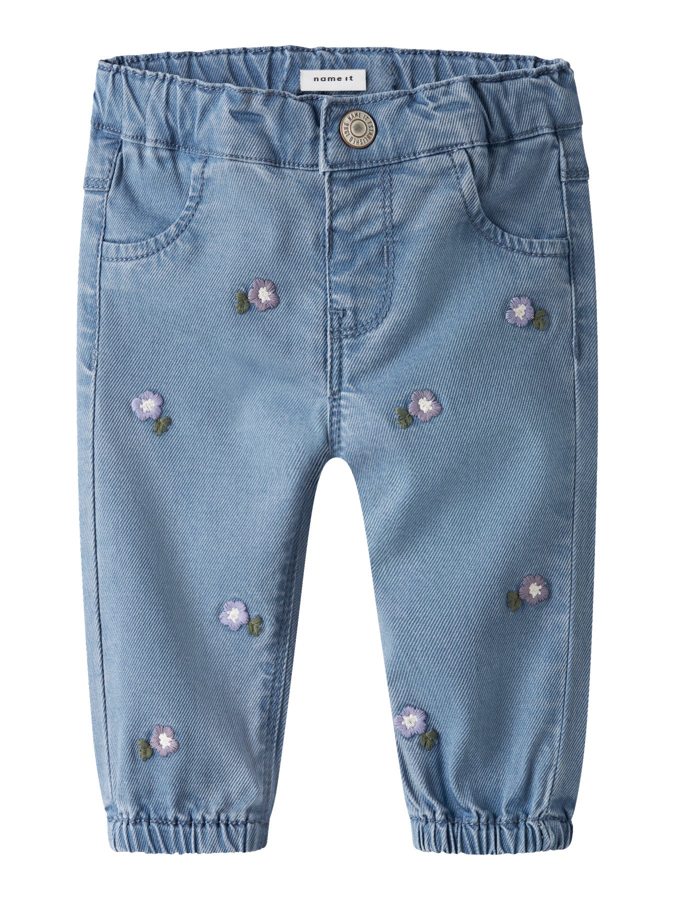 Jeans Ricamati Rose Neonata