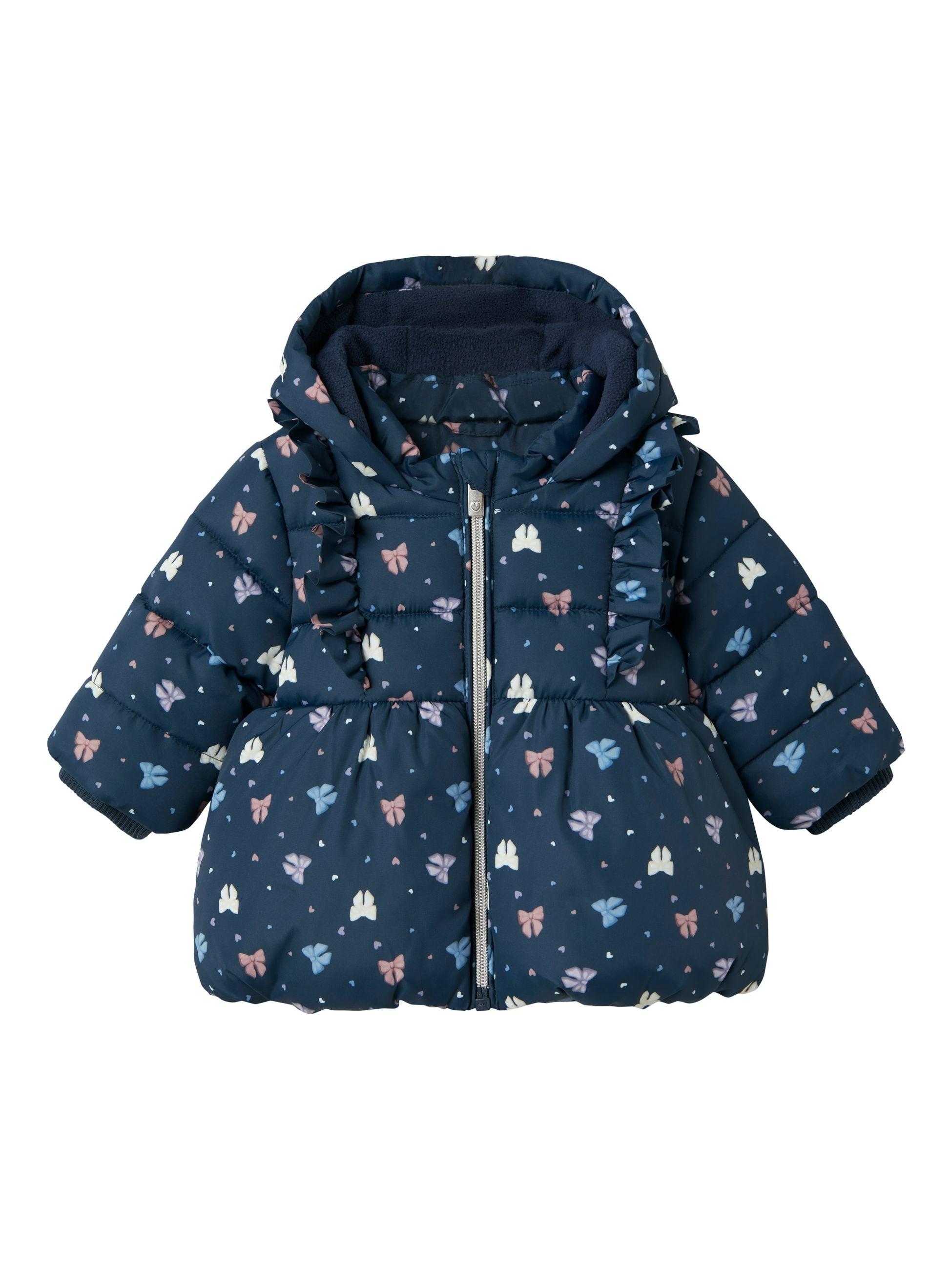 Piumino neonata May fantasia con balza Art. 13244036