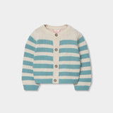 Cardigan tricot a righe per neonati