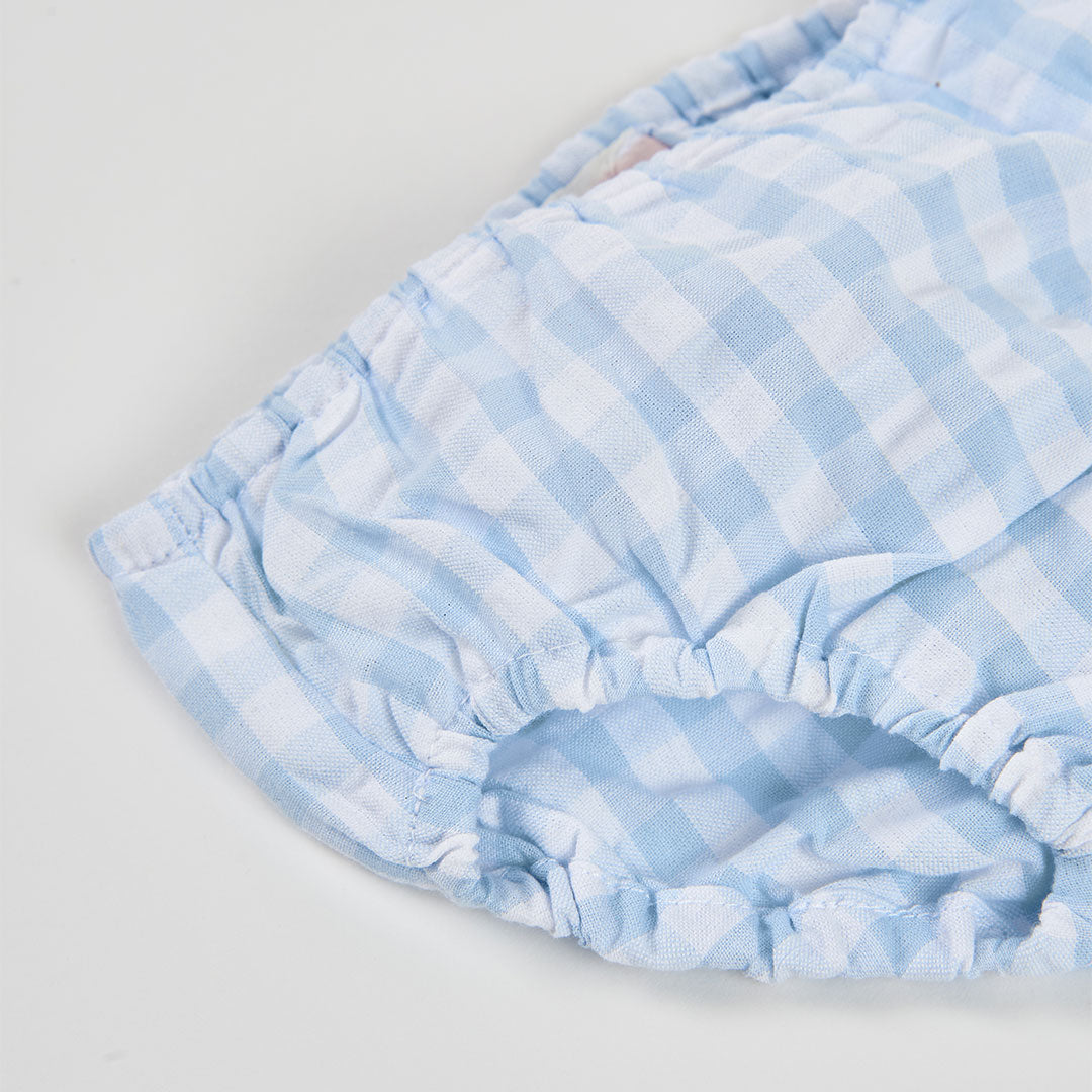 Vestito popeline quadri per neonati