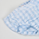 Vestito popeline quadri per neonati