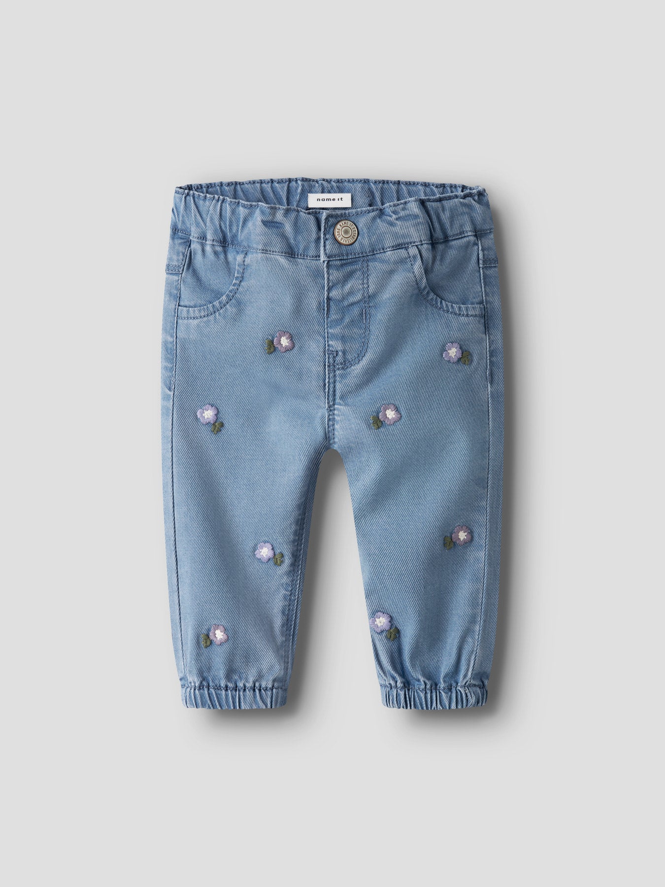Jeans Ricamati Rose Neonata