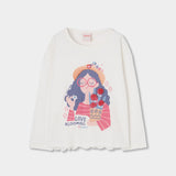 Maglietta jersey combinata per ragazza