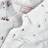 Camicia popelin con stampa per ragazzo