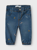 Jeans Ricamati Rose Neonata