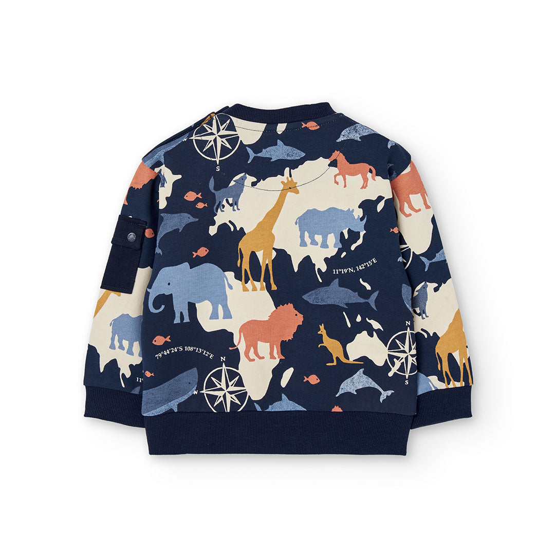 Felpa felpata stampato per neonati Art. 302049