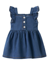 Abito bambina Morgan denim con balze Art. 13242777