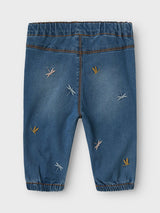 Jeans Ricamati Rose Neonata