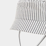 Cappello popeline a righe per neonati