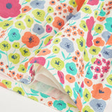 Vestito satin fiori per ragazza