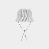 Cappello popeline a righe per neonati