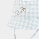 Cappello popeline quadri per neonati