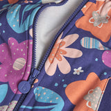 Giacca felpata fiori per bimba Art. 222152