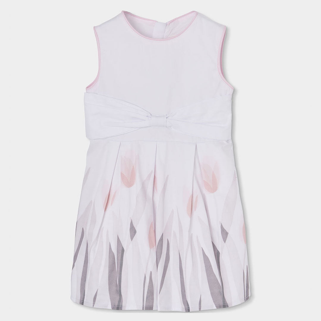 Vestito satin senza maniche per ragazza
