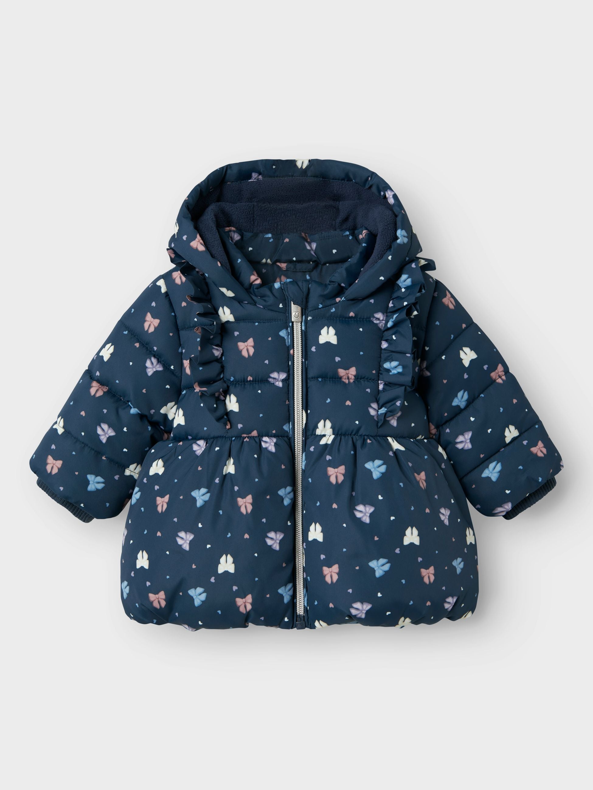 Piumino neonata May fantasia con balza Art. 13244036