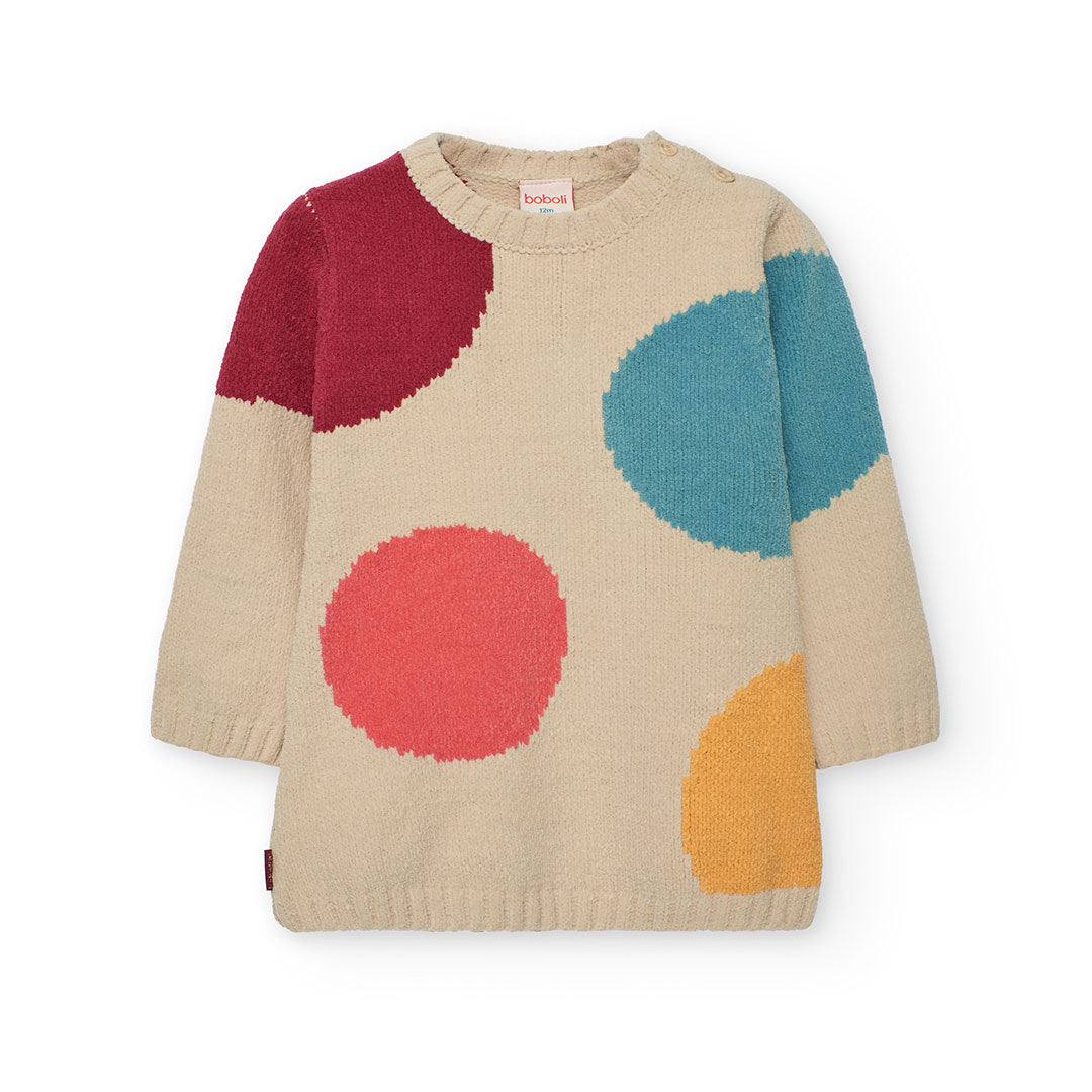 Vestito maglieria pois per bimba Art. 242053