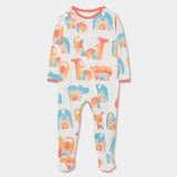 Tutina jersey stampato per neonati