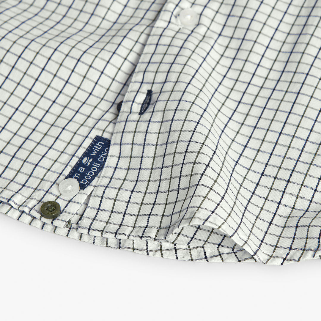 Camicia popelin quadri per ragazzo Art. 732147