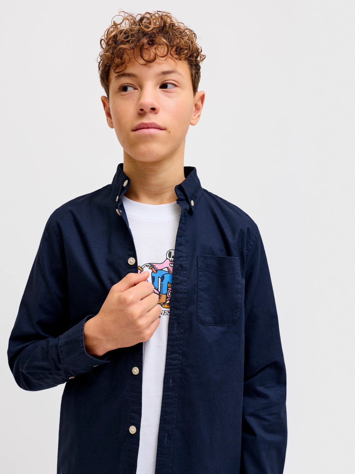 Camicia Oxford Maniche Lunghe Ragazzo art. 12183229