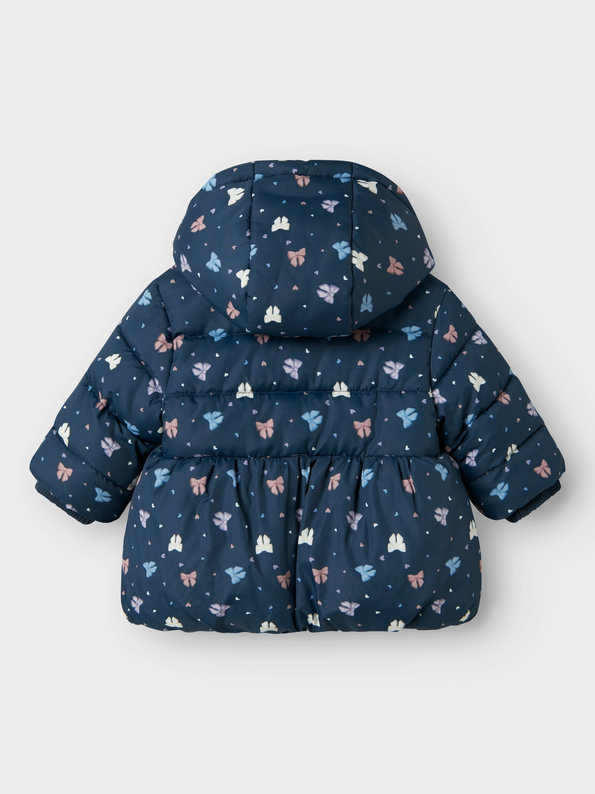 Piumino neonata May fantasia con balza Art. 13244036